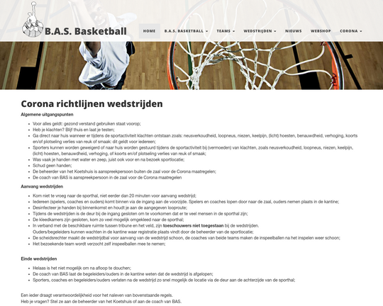B.A.S. Basketball Logo