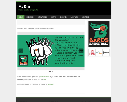 Erasmus Basketbal Vereniging Baros Logo